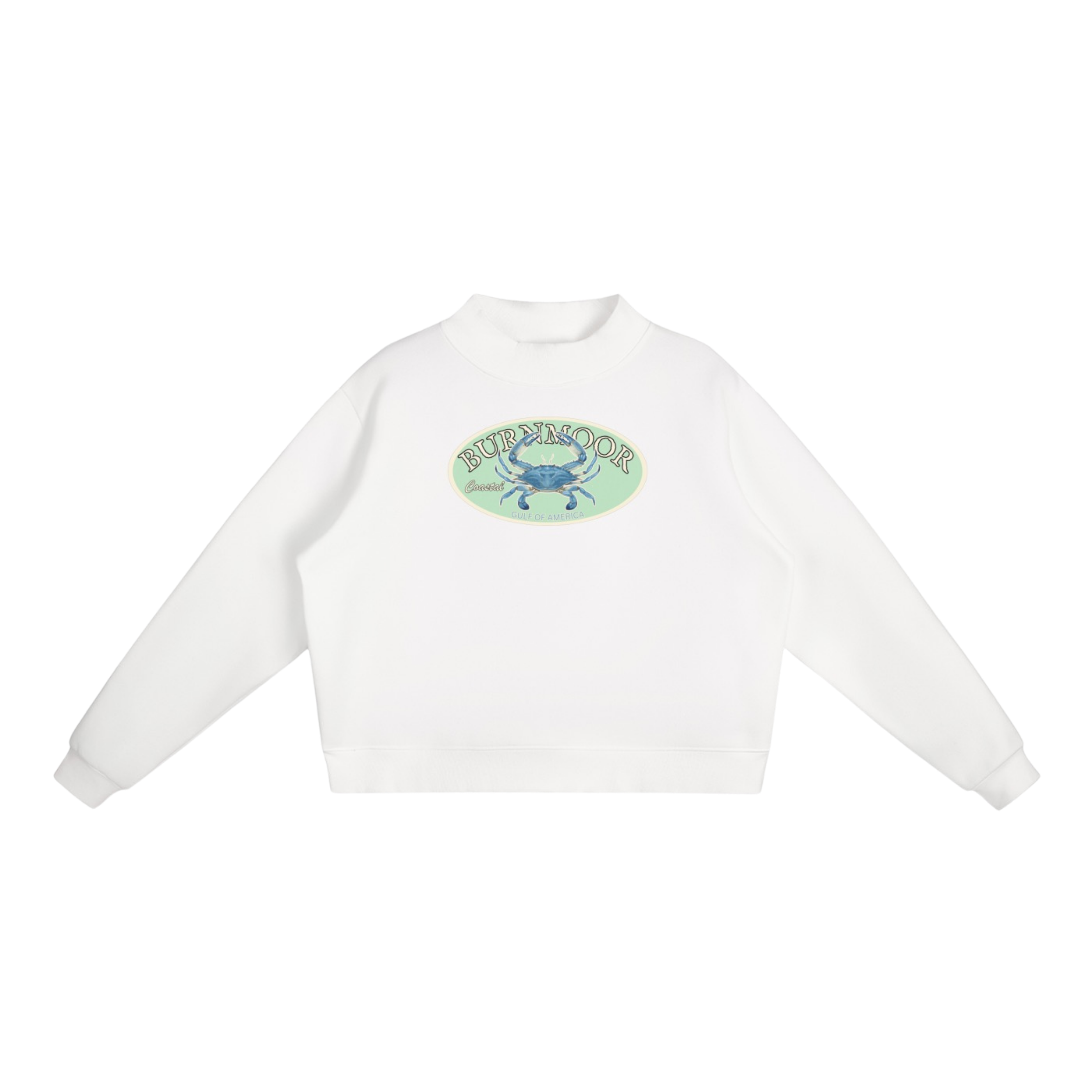 Coastal Crab Mock-Neck Sweatshirt