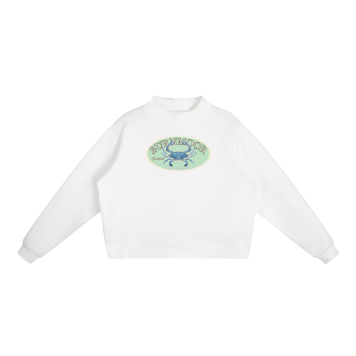 Coastal Crab Mock-Neck Sweatshirt