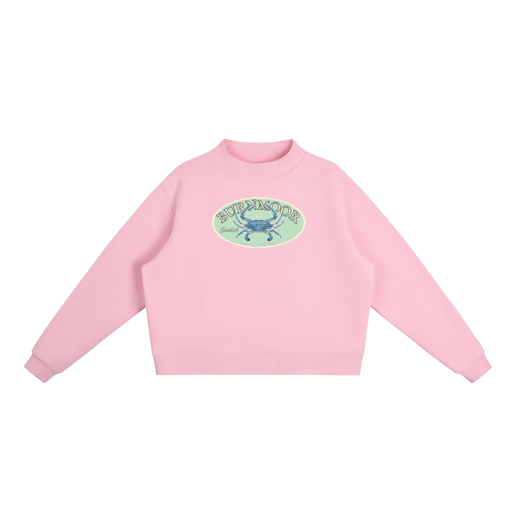 Coastal Crab Mock-Neck Sweatshirt