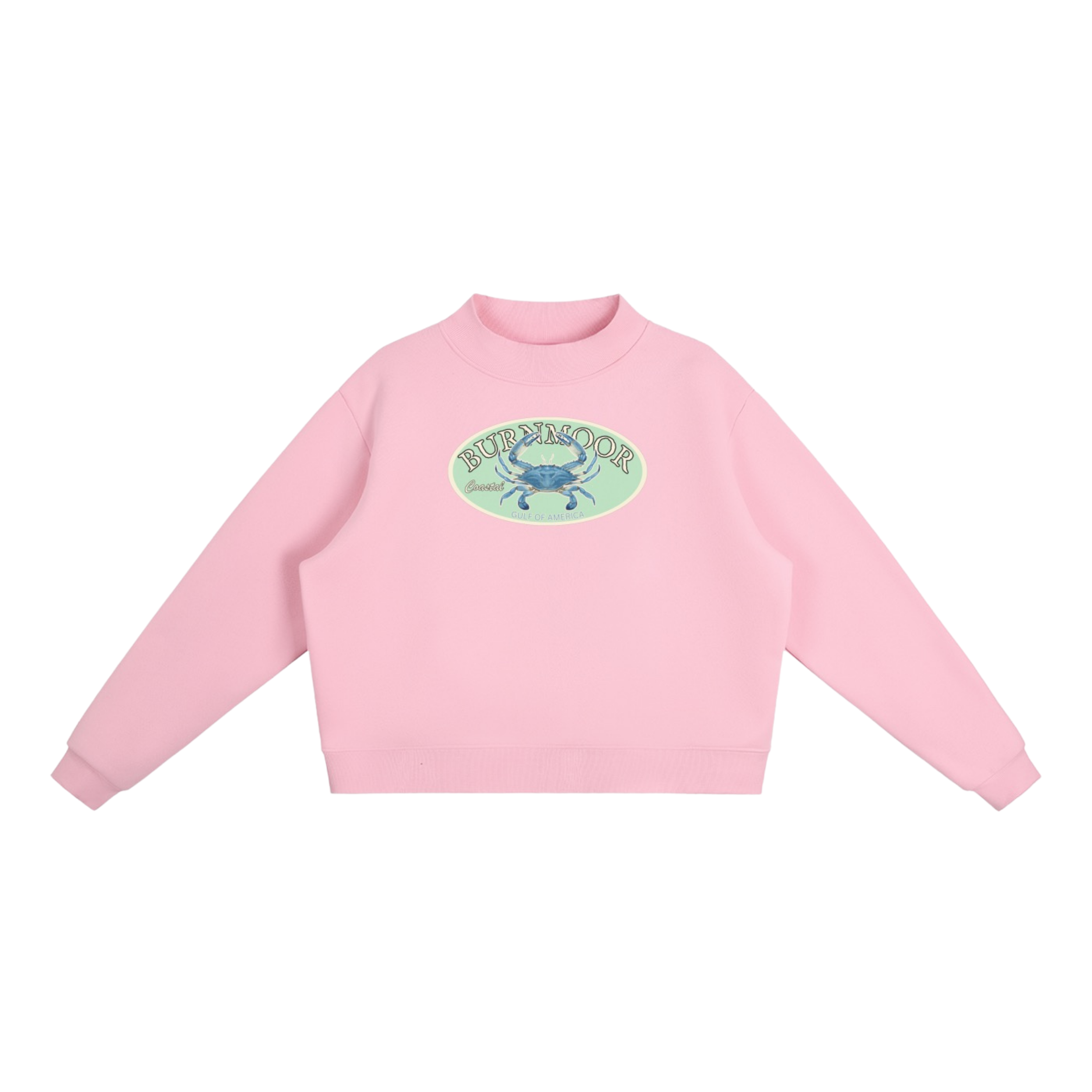 Coastal Crab Mock-Neck Sweatshirt