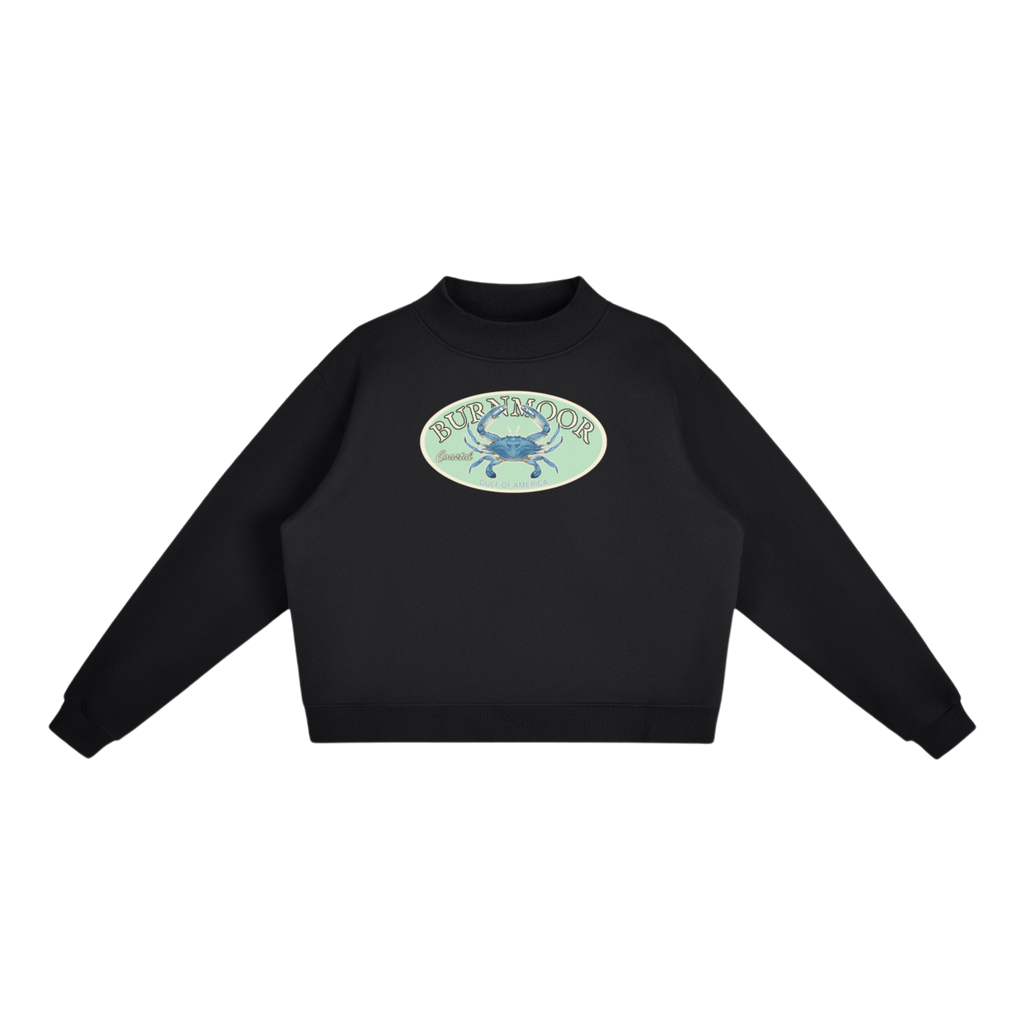 Coastal Crab Mock-Neck Sweatshirt