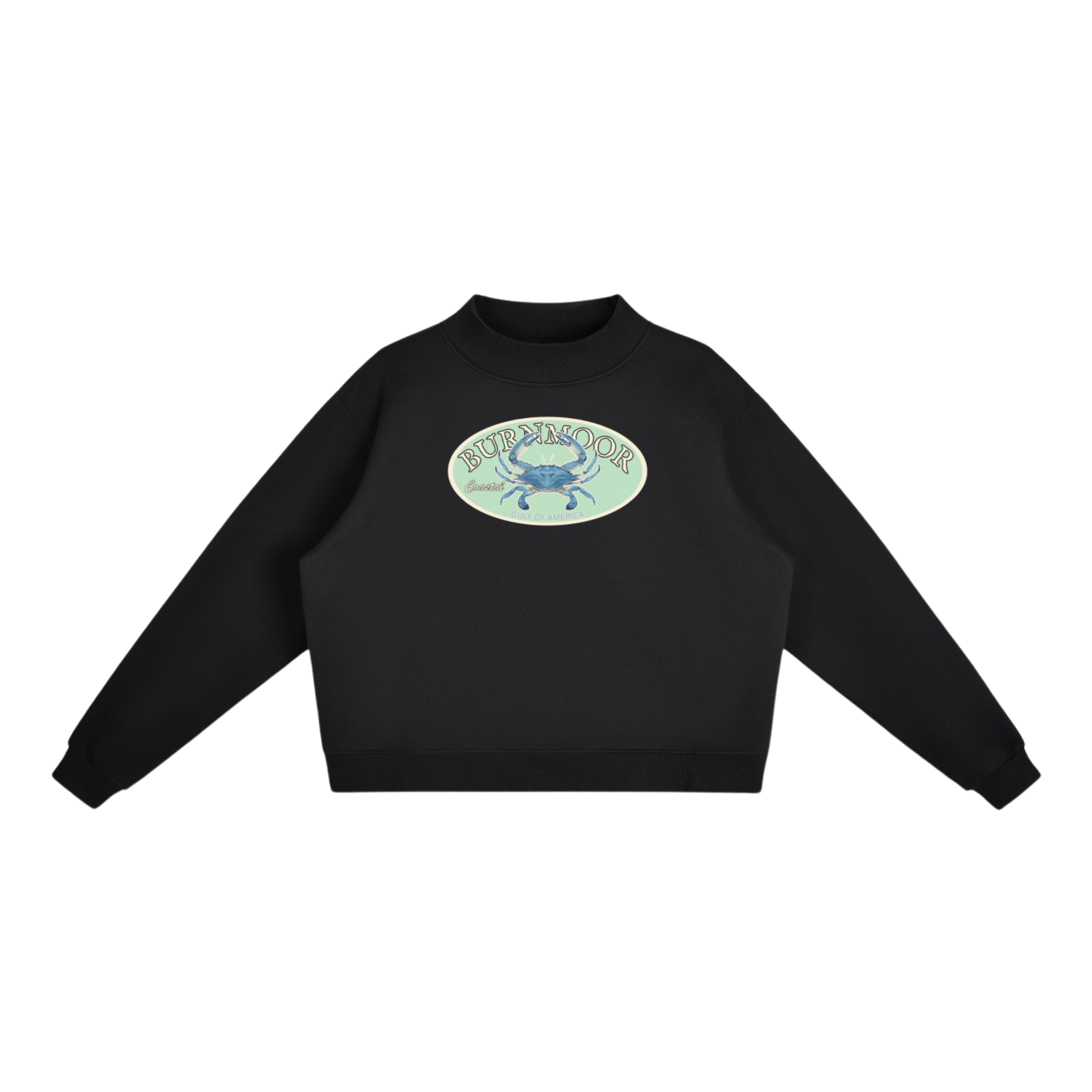 Coastal Crab Mock-Neck Sweatshirt
